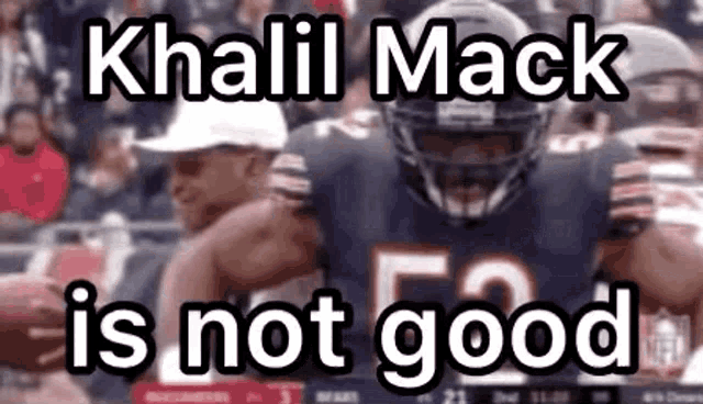 khalil mack is not good according to a meme