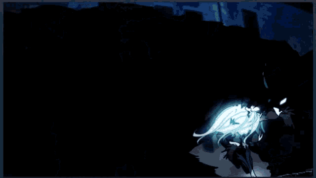 a cartoon drawing of a woman with a blue light coming out of her pants