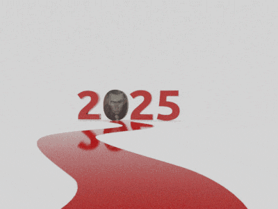 red numbers 2022 with a picture of a man in a suit and tie