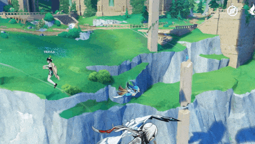 a screenshot of a video game with trivia written on the bottom left