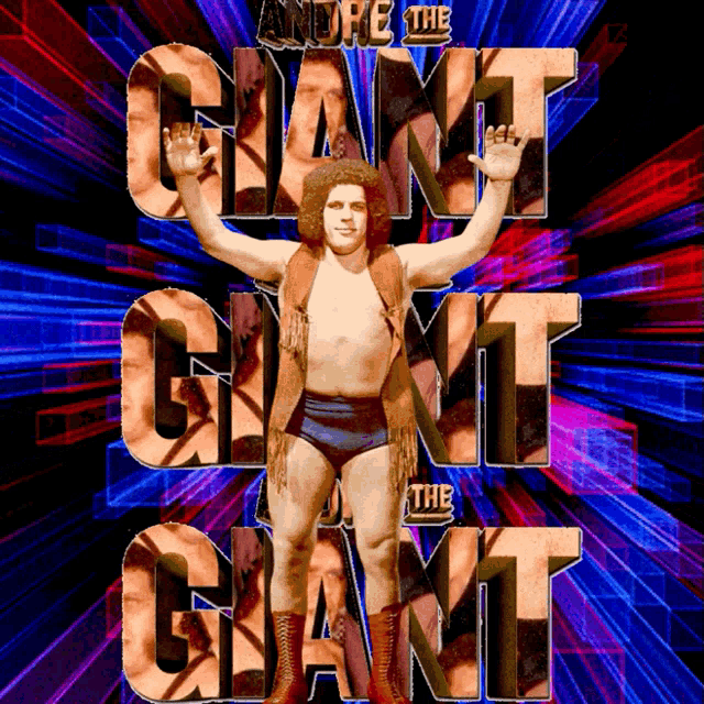 Andre The Giant Wrestling GIF