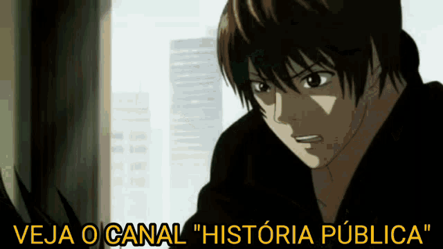a cartoon of a man with the words " veja o canal " on the bottom right