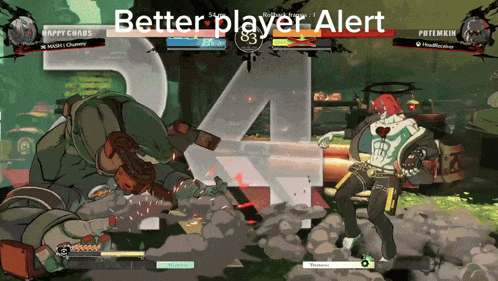 a screenshot of a video game with the words better player alert on the bottom