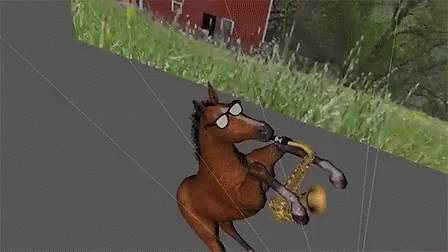 Horse Saxophone GIF - Horse Saxophone Glasses GIFs