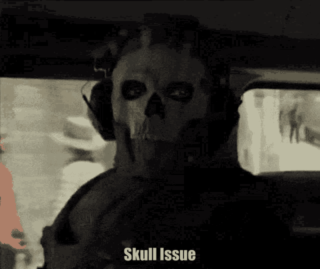 Ghost Cod Skull Issue GIF - Ghost Cod Skull Issue Skill Issue GIFs