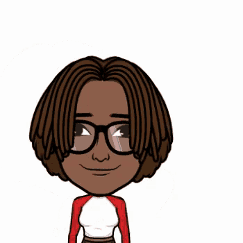 a cartoon of a woman wearing glasses and holding a red heart .