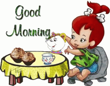 Good Morning Pebbles GIF - Good Morning Pebbles Coffee GIFs