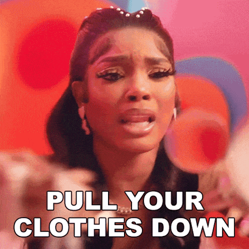 Pull Your Clothes Down Lebra Jolie GIF - Pull Your Clothes Down Lebra Jolie What Kinda Song GIFs