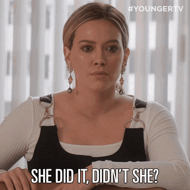 She Did It Didnt She GIF - She Did It Didnt She Kelsey Peters GIFs