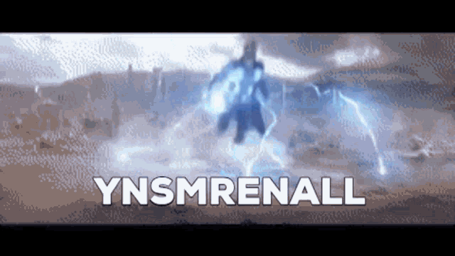 the word ynsmrenall is on the screen
