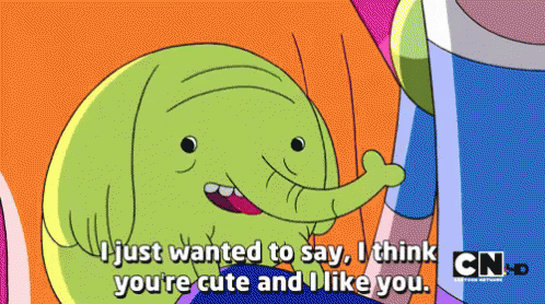 I Just Wanted To Say, I Think You'Re Cute And I Like You - Adventure Time GIF - Cutie Adventure Time Youre Cute GIFs