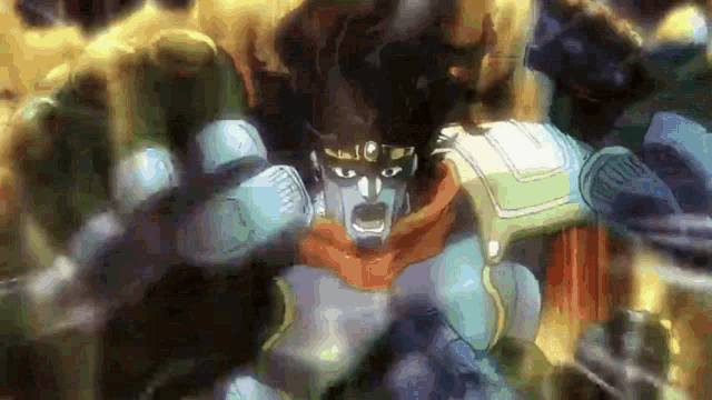 star platinum from jojo 's bizarre adventure is a cartoon character