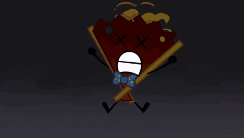 a cartoon drawing of a cloud with a green hat and a fireball coming out of it 's mouth