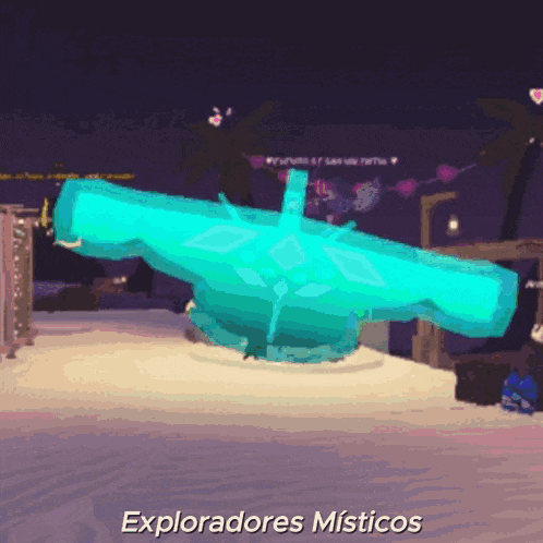 a computer generated image with the words exploradores misticos at the top