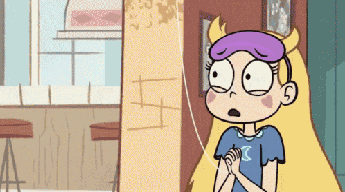star butterfly from star vs the forces of evil is wearing a purple sleep mask