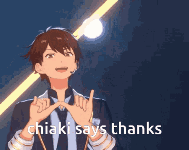 a man in a suit and tie says thanks