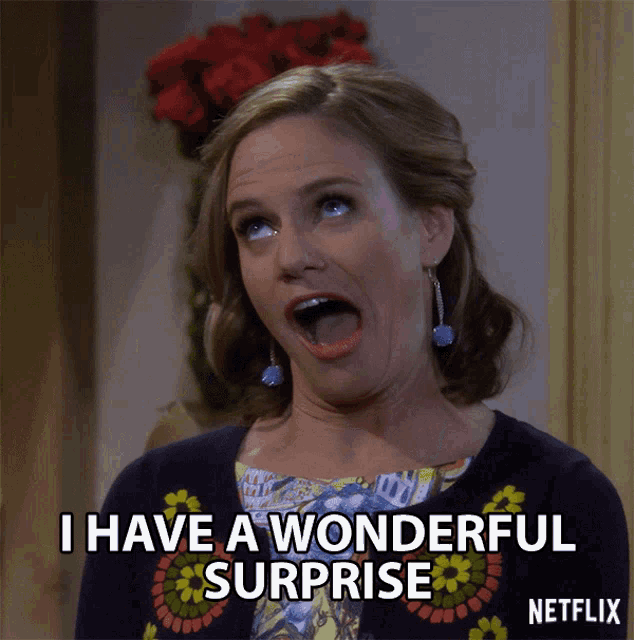 I Have A Wonderful Surprise Surprise GIF - I Have A Wonderful Surprise Surprise I Have Something For You GIFs