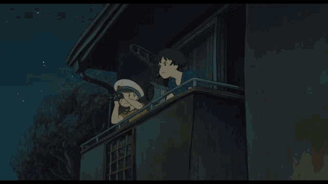 a cartoon of a man on a balcony with baka baka baka baka baka baka baka baka baka baka baka baka baka baka baka baka baka baka