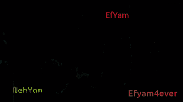 a man in a black shirt is carrying another man on his back with efyam 4ever written on the bottom