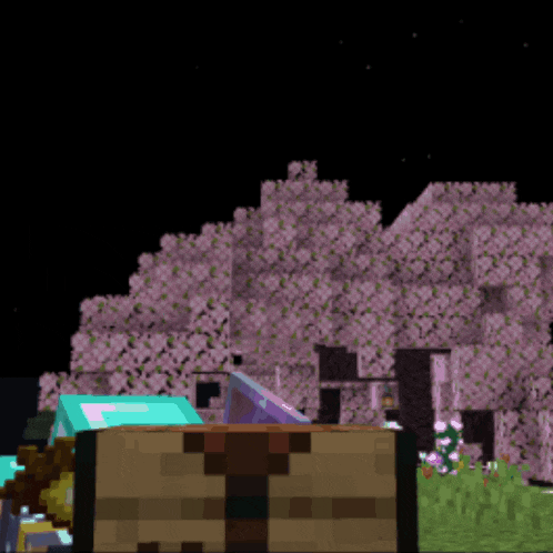 a minecraft character holding a shield and a sword