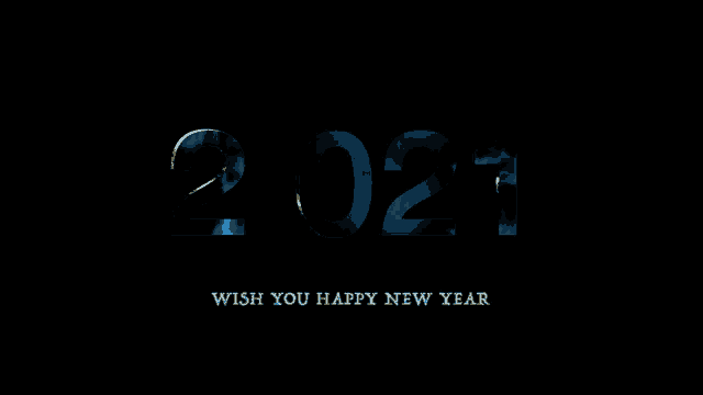 a black background with the words wish you happy new year on the bottom