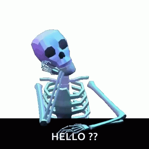 Waiting Skeleton GIF - Waiting Skeleton Hello GIFs