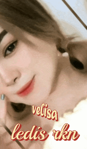 a picture of a woman with velisa ledis ukn written on the bottom