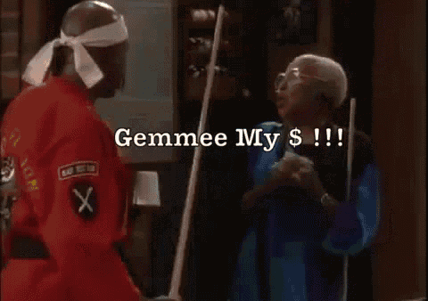 Genre My Money Old Lady ! GIF - Give Me My Money Money Old Lady GIFs