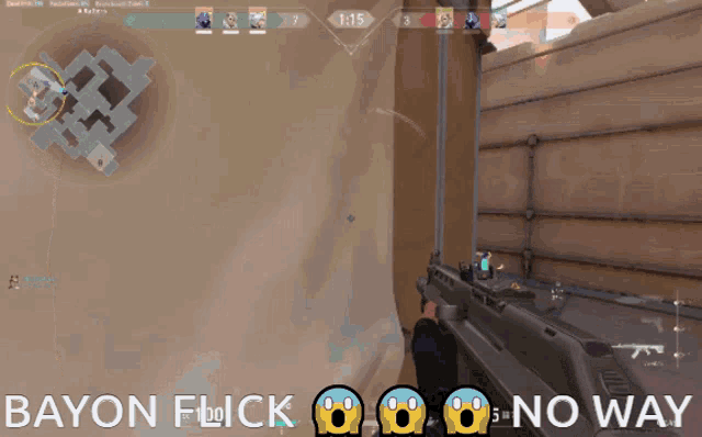 a screenshot of a video game with the words bayon flick no way on the bottom
