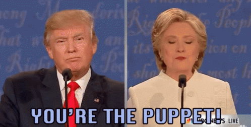 Youre The Puppet GIF - Puppet Election Debate GIFs