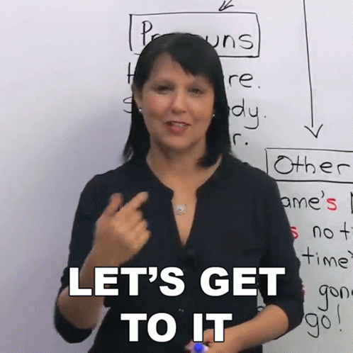 Lets Get To It Rebecca GIF - Lets Get To It Rebecca Engvid GIFs