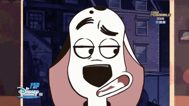 a cartoon of a dalmatian dog with a disney logo on the bottom right