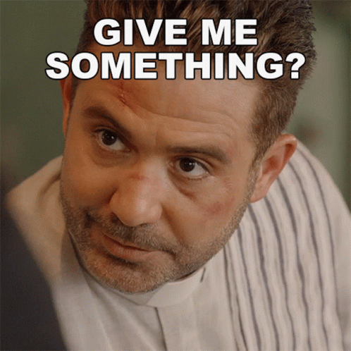 Give Me Something Father Chuck GIF - Give Me Something Father Chuck Blood And Treasure GIFs
