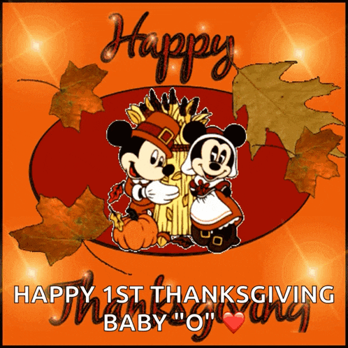a happy 1st thanksgiving baby " o " greeting card