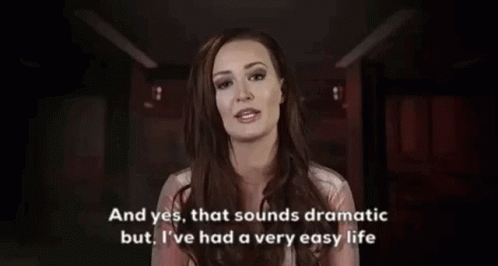 That Sounds Dramatic But Ive Had A Very Easy Life Ashley Mitchell GIF - That Sounds Dramatic But Ive Had A Very Easy Life Ashley Mitchell The Challenge Total Madness GIFs
