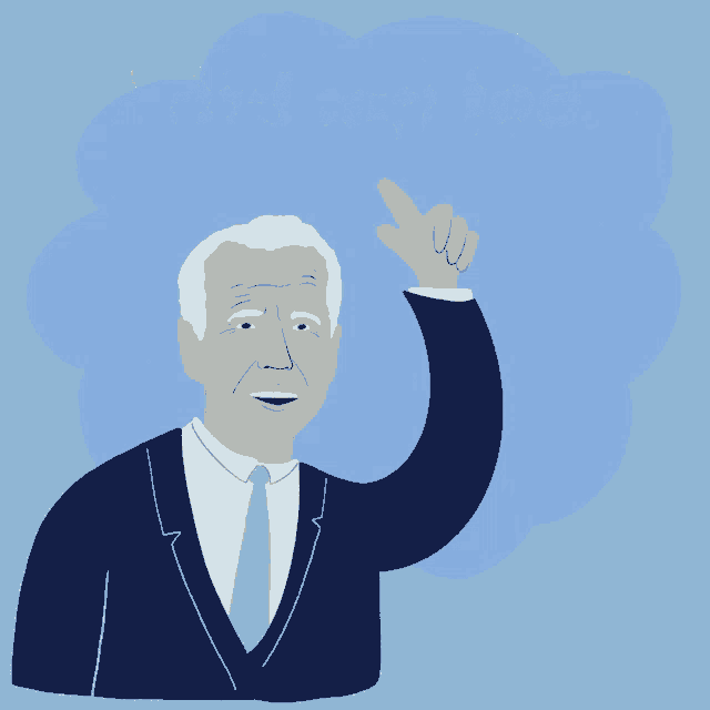 an illustration of a man in a suit and tie with the words i carried out us policy behind him
