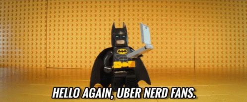 Hello Again, Uber Nerd Fans. GIF - Lego Batman Lego Batman Movie Hello Nerds GIFs