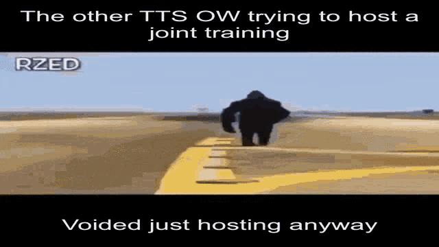 the other tts ow trying to host joint training rzed voided just hosting anyway