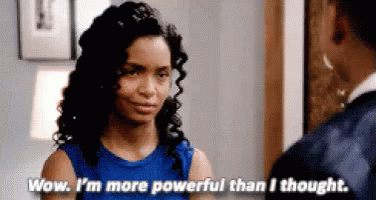 I'M More Powerful Than I Thought GIF - Power Powerful Diva GIFs