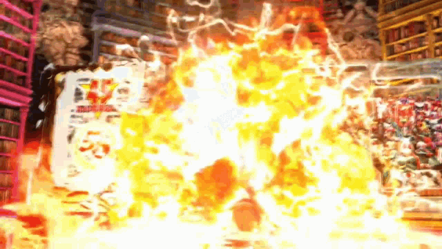 a large explosion with the word marvel visible
