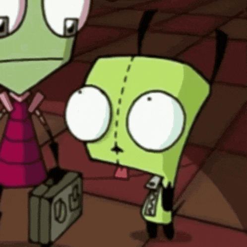 a cartoon character is standing next to a briefcase that says ' 00 ' on it