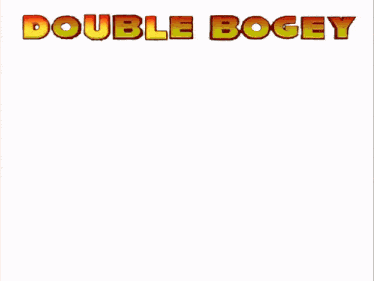 a video game screen shows a character named double bogey with a bald head