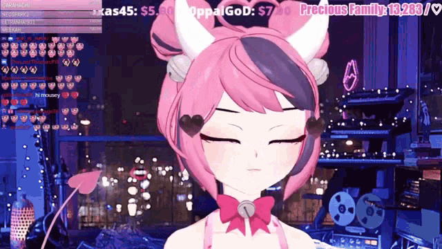 a screenshot of a video game with the words precious family on the bottom left
