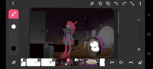 a screenshot of a video editing app on a cell phone