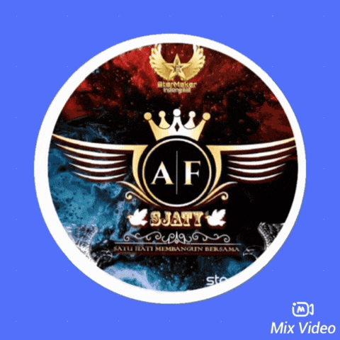 a circle with a crown and wings that says af sjaty