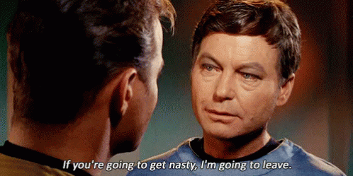 Star Trek Nasty GIF - Star Trek Nasty Leave GIFs