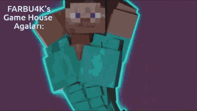 a picture of a minecraft character with the words farbu4k 's game house agalari on the bottom