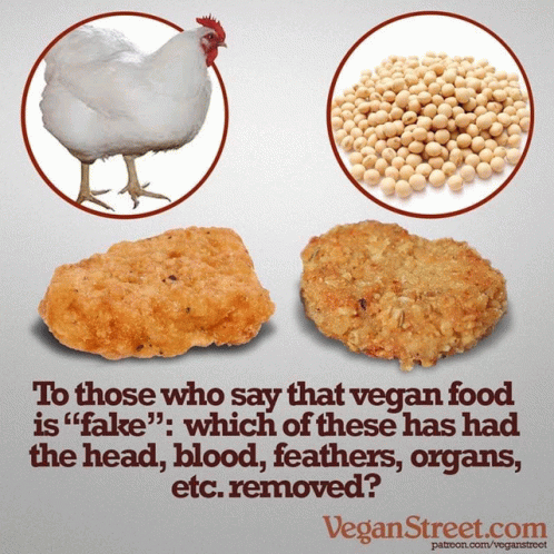 Fake Food Vegan Street GIF - Fake Food Vegan Street Chicken GIFs