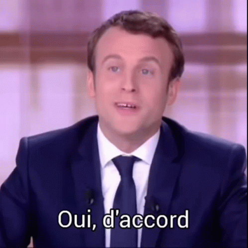 Macron Oui GIF - Macron Oui D Accord GIFs