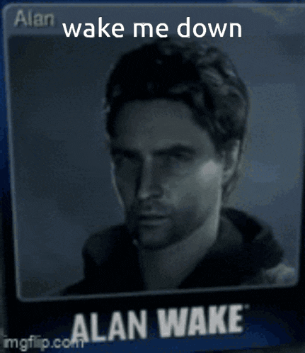 a screenshot of a video game character named alan wake